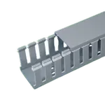 [Nexus:syscom] 1 - Canaleta Ranurada de PVC con Tapa, Tipo F, 44.5 mm de Ancho, 53.8 mm de Alto y 2 m de Largo, Color Gris FC1.5X2LG2 imagen 1