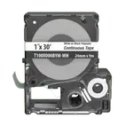 [Nexus:syscom] 1 - Casete MP, Cinta Continua, Pol., 1 W x 30 L, Blanco/Negro T100X000BYM-WH imagen 1