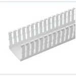 [Nexus:syscom] 1 - Canaleta Ranurada Angosta de PVC Sin tapa, Tipo F, 57.2 mm de Ancho, 79.8 mm de Alto y 1.8 m de Largo, Color Blanco F2X3WH6 imagen 1