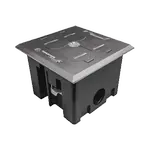 [Nexus:syscom] 3 - Caja de Piso con Tapa Abatible de Aluminio para| Energía + Voz/Datos para uso en Interior TH-CPA-CD imagen 3