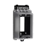 [Nexus:syscom] 2 - Caja Protectora de Contactos para Exterior / Policarbonato de Alto Impacto / Protección NEMA 3R / 127V 15A 60Hz / Tapa Transparente Base Negra / Resistente a Intemperie UV TH-CPE imagen 2