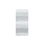 [Nexus:syscom] 1 - (S80CMD64/9) Placa Voz y Datos Inclinada con Guardapolvo y Adaptador Cuádruple para RJ45 Keystone SM-FP-4-KEYA imagen 1