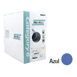 [Nexus:syscom] 1 - Bobina de Cable UTP 305 Metros (1000 Pies) de Cobre, NetKey, Azul, Categoría 6 (24 AWG), 1000Mbps, Riser (CMR), de 4 Pares NUR6C04BU-M imagen 1