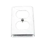 [Nexus:syscom] 1 - Tapa Metálica 4"X2"/ Para tomacorriente Duplex. HUB-864 imagen 1
