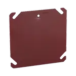 [Nexus:syscom] 1 - Tapa Cuadrada Para Caja Galvanizada de 4" / Color Rojo. HUB-911-8 imagen 1