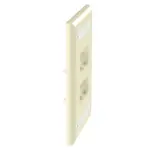 [Nexus:syscom] 4 - Placa de Pared Vertical Clásica, Salida Para 4 Puertos Mini-Com, Con Espacios Para Etiquetas, Color Marfil CFPL4EIY imagen 4