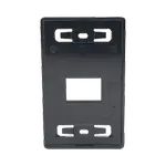[Nexus:syscom] 1 - Placa de Pared Modular MAX, de 2 Salida, Color Negro MX-FP-S-02-01 imagen 1