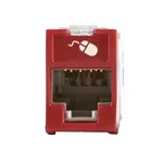 [Nexus:syscom] 1 - Jack Ultramax Cat6a, Utp, Montaje Híbrido en Placa de Pared (Plano y Angulado), Color Rojo, Punch Down U6A-H03NS imagen 1