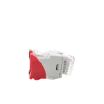 [Nexus:syscom] 4 - Jack Ultramax Cat6a, Utp, Montaje Híbrido en Placa de Pared (Plano y Angulado), Color Rojo, Punch Down U6A-H03NS imagen 4
