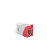 [Nexus:syscom] 5 - Jack Ultramax Cat6a, Utp, Montaje Híbrido en Placa de Pared (Plano y Angulado), Color Rojo, Punch Down U6A-H03NS imagen 5