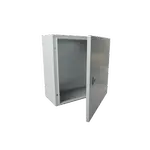 [Nexus:syscom] 1 - Gabinete de Acero IP66 Uso en Intemperie (400 x 400 x 200 mm) con Placa Trasera Interior de Metal y Compuerta Inferior Atornillable (Incluye Chapa y Llave T). PST-4040-20A imagen 1