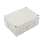 [Nexus:syscom] 1 - Caja Derivación-Conexión de Plástico (140 X 190 X 76 mm) con 10 Glándulas de Goma. Para Instalaciones Comerciales, Residenciales e Industriales. Incluye Tornillería para su Tapa. Funciona También como Registro. PST-1419-ER imagen 1
