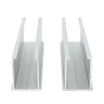 [Nexus:syscom] 1 - Juego de 2 Mini Rieles De Aluminio para Montaje de Módulos Solares en Techo (Instalación plana 0°). Incluye 4 Tornillos Perforantes. VEKTORMINI imagen 1