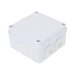 [Nexus:syscom] 1 - Caja de Conexiones Impermeable IP65, 7 Entradas, Dimensiones 100 x 100 x 70 mm, para Instalaciones Industriales, Comerciales y Residenciales, Incluye Tornillería para su Instalación LP-WBX-100 imagen 1