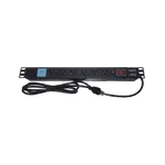 [Nexus:syscom] 1 - Tomacorriente Horizontal (PDU) de 6 contactos (NEMA 5-15R) + 2 USB para instalación en Rack de 19", 1UR, 125 Vca/ 15 A (THE0040091001001) THTCM6CUSB imagen 1