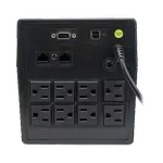 [Nexus:syscom] 3 - UPS 1200VA/720W Pantalla LCD / Línea Interactiva 120Vca / 6 tomas 5-15R (4 Respaldadas) / Regulación de Voltaje / Protección RJ45 LP1200LCD imagen 3