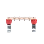 [Nexus:syscom] 1 - Barra para Unión de Cobre con Capacidad de 1000A, medidas  7-7/8 x 2 x 1/4 in., con Aisladores (Sin Gabinete) TG-BUS-G10 imagen 1