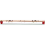 [Nexus:syscom] 1 - Barra Distribución Tierra Rack 19 in / Cobre 100% / 550A / Aisladores Rojos / 0.64 cm (0.25 in) / J-STD-607-A LP-BUS-RACK imagen 1