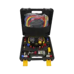 [Nexus:syscom] 1 - Manómetro de 4 vías con Accesorios para Gas refrigerante  R410A/ R32/ R134A/R22 PSTH08002 imagen 1