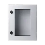 [Nexus:syscom] 1 - Gabinete de Poliéster IP65 Puerta Transparente, Uso en Intemperie (400 x 500 x 200 mm) con Placa Trasera Interior de Plástico (Incluye Chapa y Llave). PST-4050-20PT imagen 1