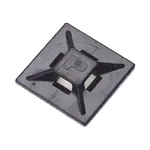 [Nexus:syscom] 1 - Montaje-Sujetador Para Cable de 4 vías, con Adhesivo Acrilico, 25.4 x 25.4mm (1in x 1in), Color Negro, Uso en Exterior, 1 pieza ABM2S-AT-C0 imagen 1