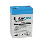 [Nexus:syscom] 1 - Batería de respaldo 6 V | 4.5 Ah | AGM | Especial para Seguridad Electrónica | UPS  | Sistemas de Emergencia  | Vida útil 5 años | Terminales F1  + Adaptador F2 LK4.56 imagen 1