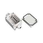 [Nexus:syscom] 1 - Caja de Conexión Exterior con Conexión Lateral para 4 Líneas (doble tornillo). Incluye Glándulas. PST-TJ-4P imagen 1