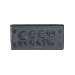 [Nexus:syscom] 1 - Pasacables Rectangular de Membrana, IP66, 3.39" x 1.42", 12 orificios, para Cables no Terminados. Color Negro CESUM3-D12 imagen 1