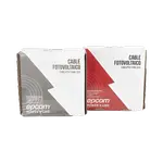 [Nexus:syscom] 1 - Kit de 2 rollos de 25 metros de cable fotovoltaico de cobre, rojo y negro, calibre 10 AWG (6mm²), Tipo PV,  1000/2000 V y 120°C. KIT2CBLPV10RB/25 imagen 1