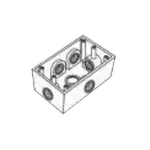 [Nexus:syscom] 1 - Caja Condulet FS de 1/2" (12.7 mm) con seis bocas a prueba de intemperie. RR-0289 imagen 1