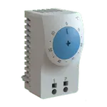[Nexus:syscom] 1 - Termostato/Interruptor Para Control de Temperatura en Grados Celsius, Para Uso con Ventiladores, Con Terminales de Conexión, y Clip para Riel Din de 35 mm, Color Gris Claro ATEMNOC imagen 1