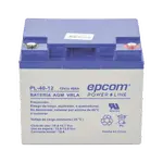 [Nexus:syscom] 1 - Batería 12 Vcc / 40 Ah / UL / Tecnología AGM-VRLA / Para uso en equipo electrónico Alarmas de intrusión / Incendio/ Control de acceso / Video Vigilancia / Terminales tipo M6 ( HEX ) / Cargador recomendado CHR-250. PL-40-12 imagen 1