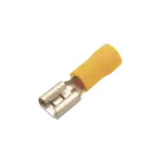 [Nexus:syscom] 1 - Terminal tipo hembra aislada 0.250 / 12 - 10 AWG / Amarillo / Para baterías con terminal F1 / Paquete de 25 piezas. AE55096 imagen 1