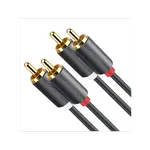 [Nexus:syscom] 1 - Cable de Audio 2 RCA Macho a 2 RCA Macho / 3 Metros (9.84 Pies) / Color Negro / Alta Calidad / Anillos de Goma para Asegurar un Agarre Firme al Instalar o Quitar el Cable 10519 imagen 1