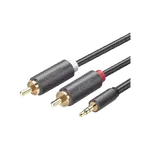 [Nexus:syscom] 3 - Cable Adaptador de 3.5mm Macho a 2 RCA Macho / 5 Metros (16.40 Pies) / Color Gris / Blindaje Múltiple / ABS / Alta Calidad 10513 imagen 3