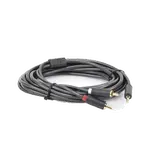 [Nexus:syscom] 5 - Cable Adaptador de 3.5mm Macho a 2 RCA Macho / 5 Metros (16.40 Pies) / Color Gris / Blindaje Múltiple / ABS / Alta Calidad 10513 imagen 5
