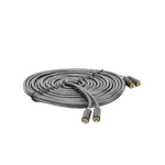 [Nexus:syscom] 2 - Cable de Audio 2 RCA Macho a 2 RCA Macho / 5 Metros (16.40 Pies) / Color Negro / Alta Calidad / Anillos de Goma para Asegurar un Agarre Firme al Instalar o Quitar el Cable 10520 imagen 2