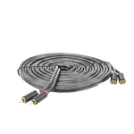 [Nexus:syscom] 3 - Cable de Audio 2 RCA Macho a 2 RCA Macho / 5 Metros (16.40 Pies) / Color Negro / Alta Calidad / Anillos de Goma para Asegurar un Agarre Firme al Instalar o Quitar el Cable 10520 imagen 3