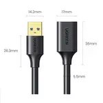 [Nexus:syscom] 6 - Cable Extensor USB 3.0 / 3 Metros / Macho-Hembra / 5 Gbps / Ultra Durabilidad / Núcleo de cobre estañado 28/22 AWG / Blindaje interior múltiple / Ideal para teclado, mouse , etc. 30127 imagen 6