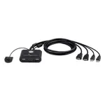 [Nexus:syscom] 1 - Switch KVM | USB FHD HDMI | de 2 puertos en formato cable | 1920x1080 @ 60Hz (FHD)| HDCP 1.4 | Conecta y controla 2 equipos con un solo monitor, teclado y mouse CS22HF imagen 1