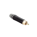 [Nexus:syscom] 3 - Conector Macho RCA | Carcasa Enchapada en Negro | Contacto Enchapado en Oro | Cable OD 3.5-6.5mm MT380 imagen 3