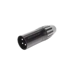 [Nexus:syscom] 2 - XLR conector de cable macho, carcasa enchapada en negro, contactos enchapados en plata SCMM3-B imagen 2