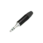 [Nexus:syscom] 2 - Conector delgado estereo de 3.5 mm, carcasa cromada negra, contacto niquelado, cable OD 2-4,5 mm M2TP3C-B imagen 2