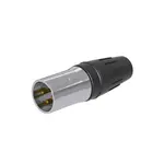 [Nexus:syscom] 1 - CONECTOR MACHO XLR DE 3 NÚCLEOS CON CARCASA DE ACERO INOXIDABLE Y CONTACTOS CHAPADOS EN ORO SCHM3 imagen 1