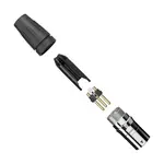 [Nexus:syscom] 2 - CONECTOR MACHO XLR DE 3 NÚCLEOS CON CARCASA DE ACERO INOXIDABLE Y CONTACTOS CHAPADOS EN ORO SCHM3 imagen 2