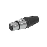 [Nexus:syscom] 1 - Conector hembra XLR de 3 núcleos con carcasa de acero inoxidable y contactos chapados en oro SCHF3 imagen 1