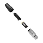 [Nexus:syscom] 2 - Conector hembra XLR de 3 núcleos con carcasa de acero inoxidable y contactos chapados en oro SCHF3 imagen 2