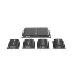 [Nexus:syscom] 2 - Kit Divisor y Extensor HDMI (Extender Splitter)  / Divide 1 Fuente HDMI a 4 Pantallas / Extiende la señal HDMI hasta 40 m / Resolución 1080P @ 60 Hz / Cat 6/6a/7 / Cero Latencia / Salida Loop en el Tx / IR / Alimente solo el Tx (PoC). TT714PRO imagen 2