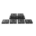 [Nexus:syscom] 1 - Kit Divisor y Extensor HDMI / Divide 1 Fuente HDMI a 8 Pantallas / Extiende la señal HDMI hasta 70 m / Resolución 4K @ 60 Hz/ Cat 6/6a/7 / IPCOLOR / CERO LATENCIA / Uso 24/7 / Puerto S/PDIF / EDID / RS232 / Salida Loop / Alimente solo el Tx TT828 imagen 1