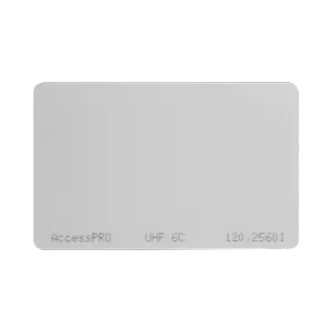 Tag UHF tipo Tarjeta para lectoras de largo alcance 900 MHZ / EPC GEN 2 / ISO 18000 6C / No imprimible / NO incluye porta tarjeta
